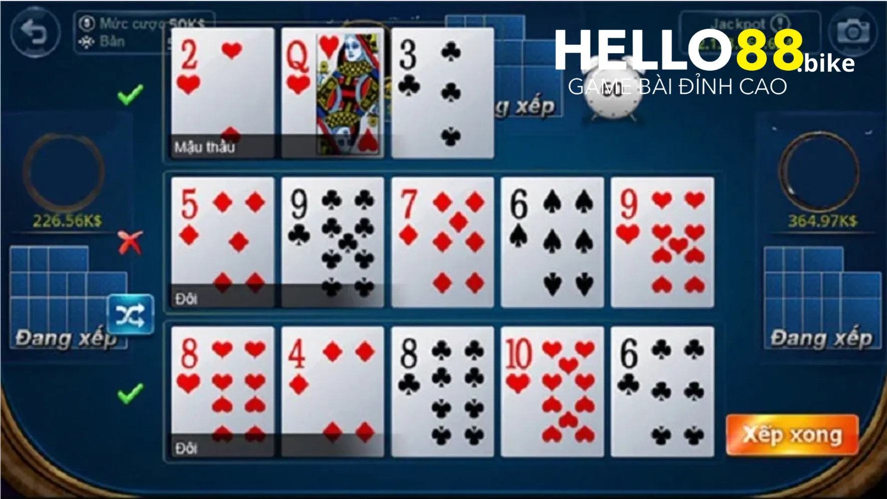 Một số cách xếp bài Mậu binh Hello88 hiệu quả, tất thắng Một số cách xếp bài Mậu binh Hello88 hiệu quả, tất thắng